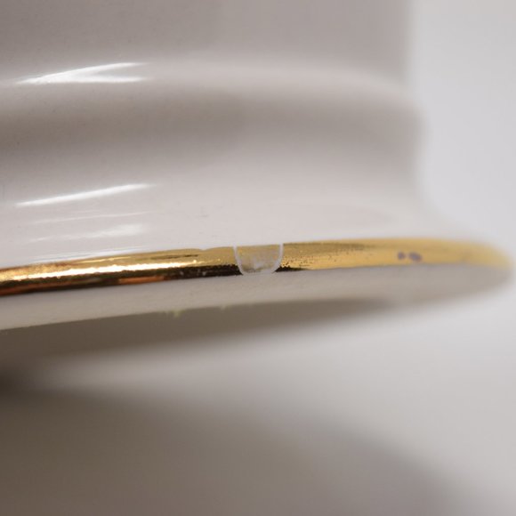 Anthropologie Mug E Initial Gold Trim Shaving Cup Monogram Typeface Boho 14 oz - Picture 14 of 16